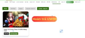 hoàn trả uw99